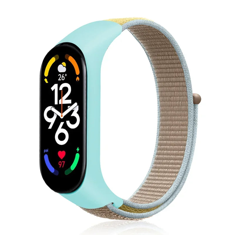 Correa de nailon para Xiaomi Mi Band 7-7 NFC, repuesto de pulsera deportiva para Mi Band 7, 6, 5, 3 y 4