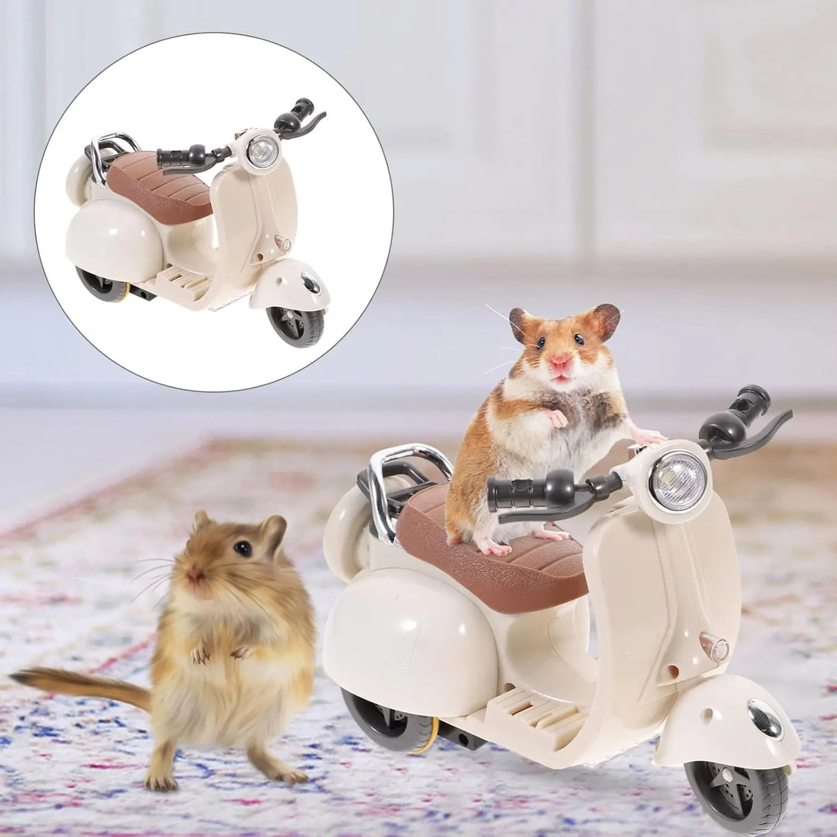 Mini moto électrique pour poupée Labubu, accessoires pour poupée Labubu, jouets amusants et mignons, avec lumières et musique, cadeau de Noël pour enfant à faire soi-même