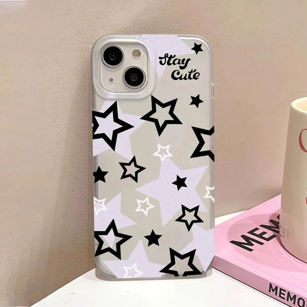 Funda para iPhone con estampado de leopardo negro