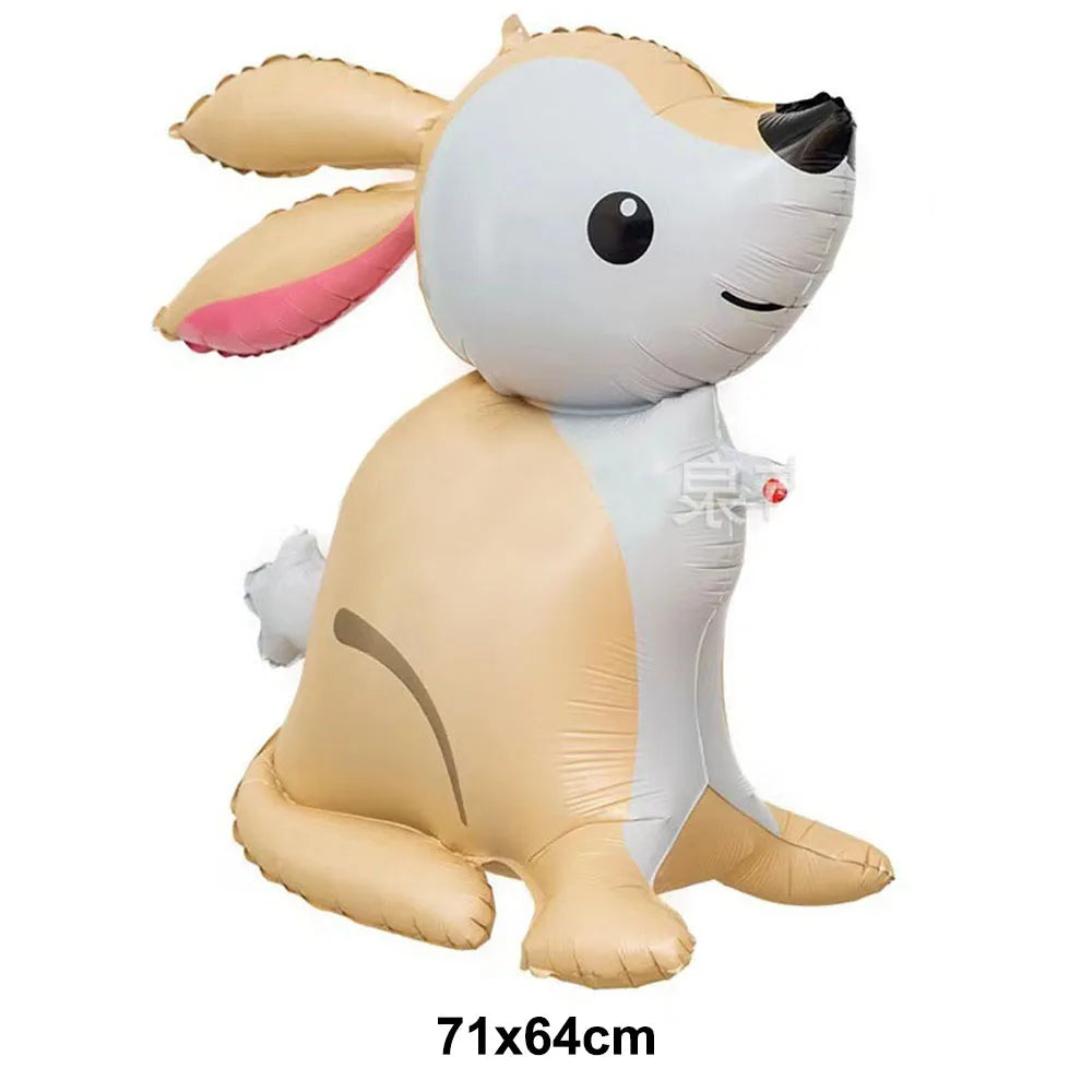 Easter Bunny Inflatables Balloon Decorations Standing Carrot Balloons Cute Carrot Rabbit Happy Easter Party Birthday Decorations - Lootquake