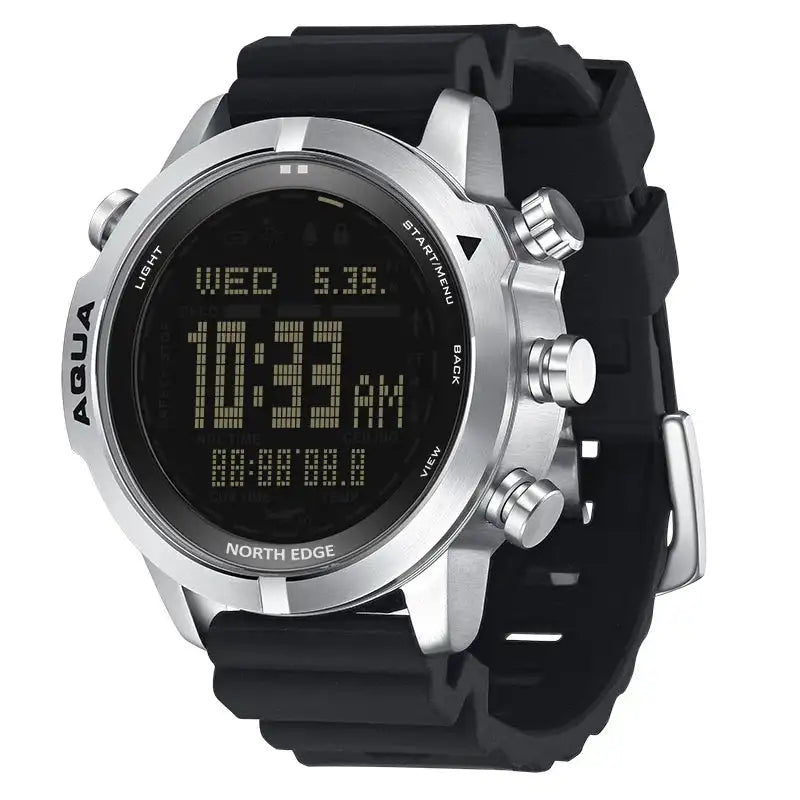 Men Dive Computer Watch Waterproof 100M Smart Digital Free Diving Watches Barometer Compass Temperature Clock - Lootquake