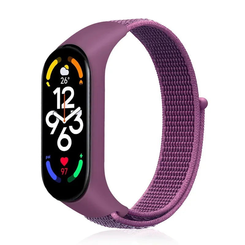 Nylon loop For Xiaomi Mi Band 7-7 nfc smartwatch Wristband Sports Miband7 Correa Replacement Bracelet smart band 7 6 5 3 4 Strap - Lootquake