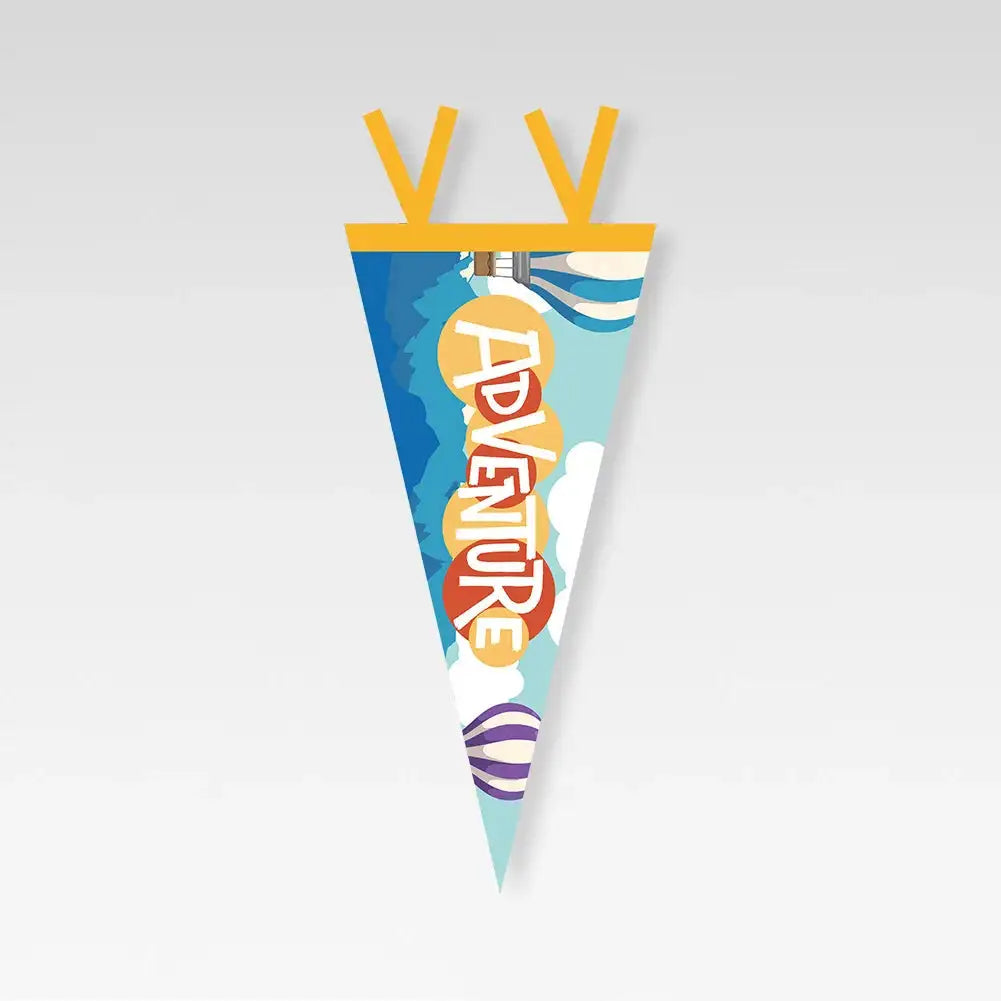 Outdoor Camping Tent Pennant Flags Picnic Canopy Atmosphere Decorations Camp Hanging Flags Holiday Scene Felt Bunting - Lootquake