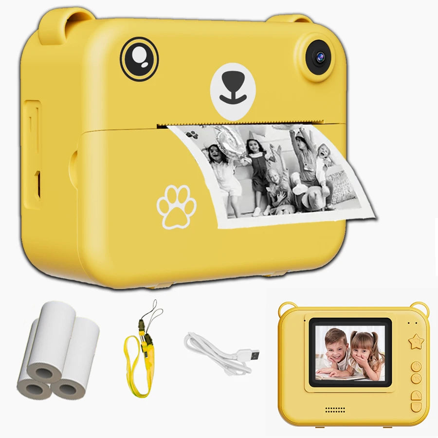 Cámara digital para niños, fotografía, impresión instantánea, grabadora de video HD 1080P, miniimpresora térmica, regalos educativos de cumpleaños.