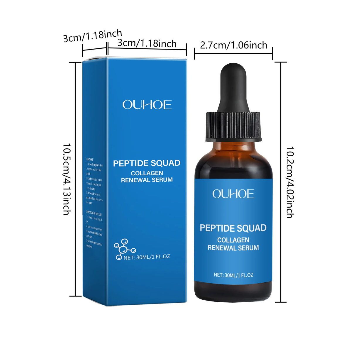 Esencia de polipéptido de colágeno que difumina líneas finas, reafirmante, hidratante, cuidado de la piel, reafirmante, suero facial nutritivo.