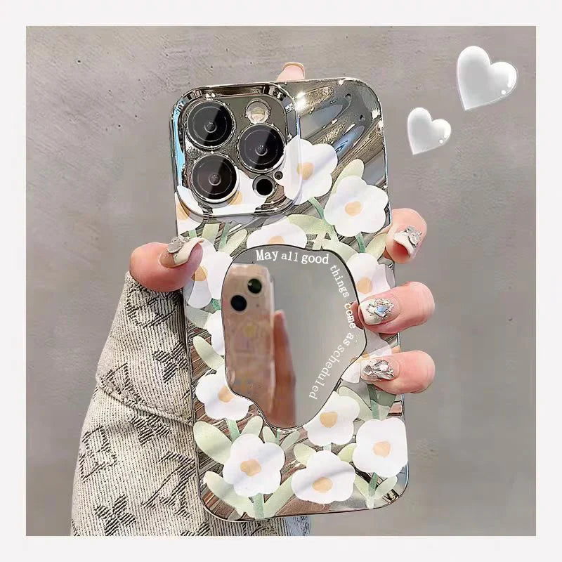 Bonita funda para teléfono con lazo de corazón