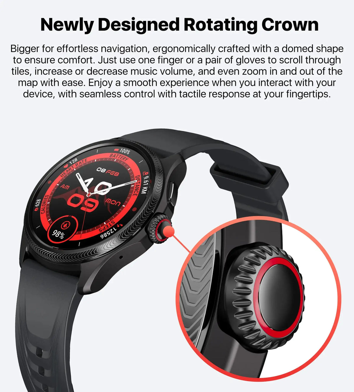 TicWatch Pro 5 Enduro Wear OS Smartwatch for Men 90Hrs Battery 110+ Workout Modes 7/24 Heart Rate Compass and Android Compatible - Lootquake