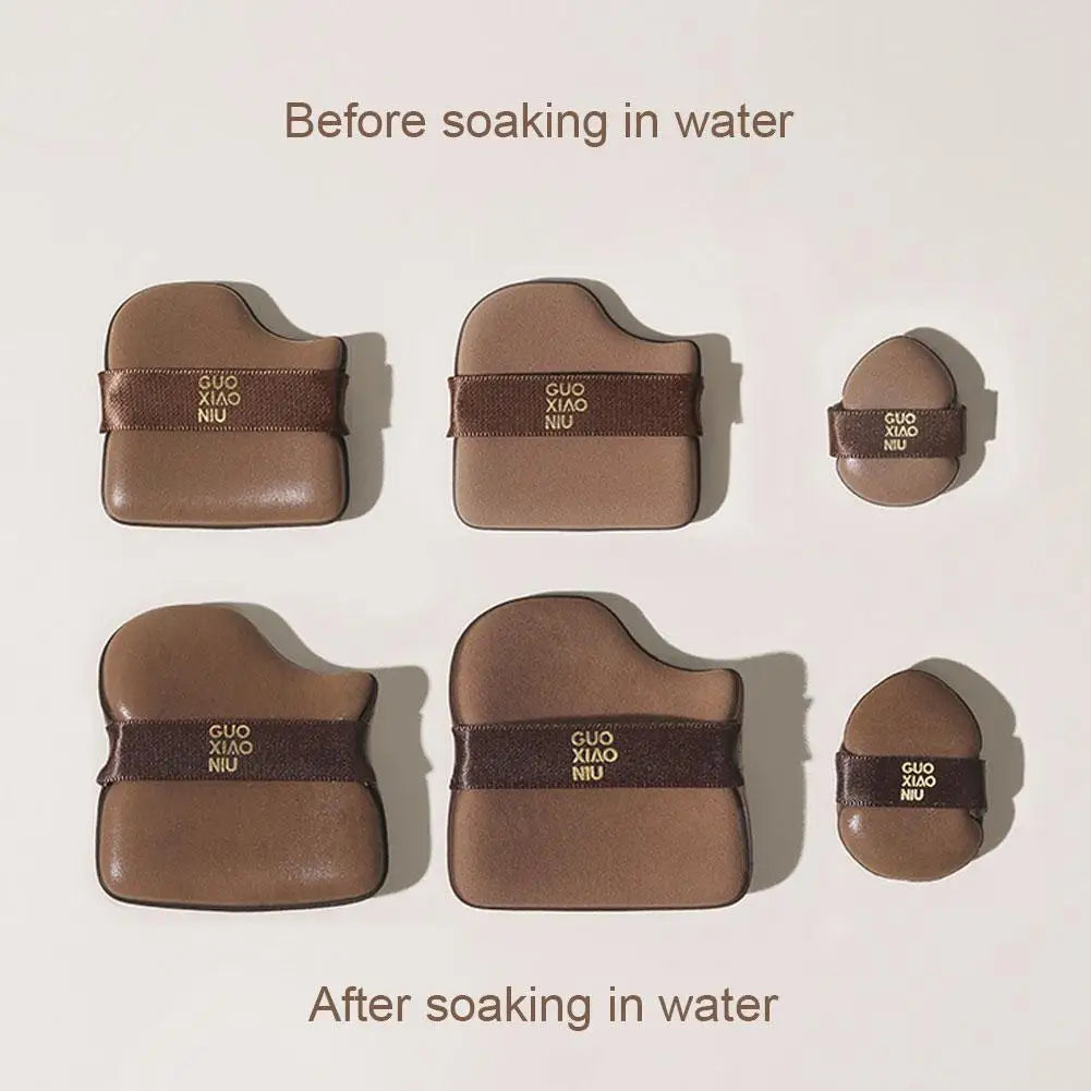 Mini Finger Powder Puff 6 Piece/Pack Makeup Powder Puff Loose Super Soft Makeup Blender Puff Air Cushion Foundation Sponge Tool