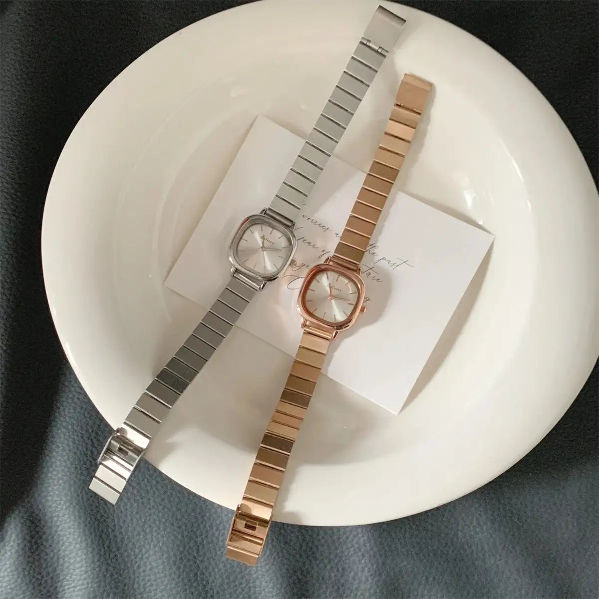 2024 Hot Brand Stainless Steel Strap Watch Women Luxury Gift Quartz Wristwatch Student Fashion Simple Square Quartz Watches - Lootquake