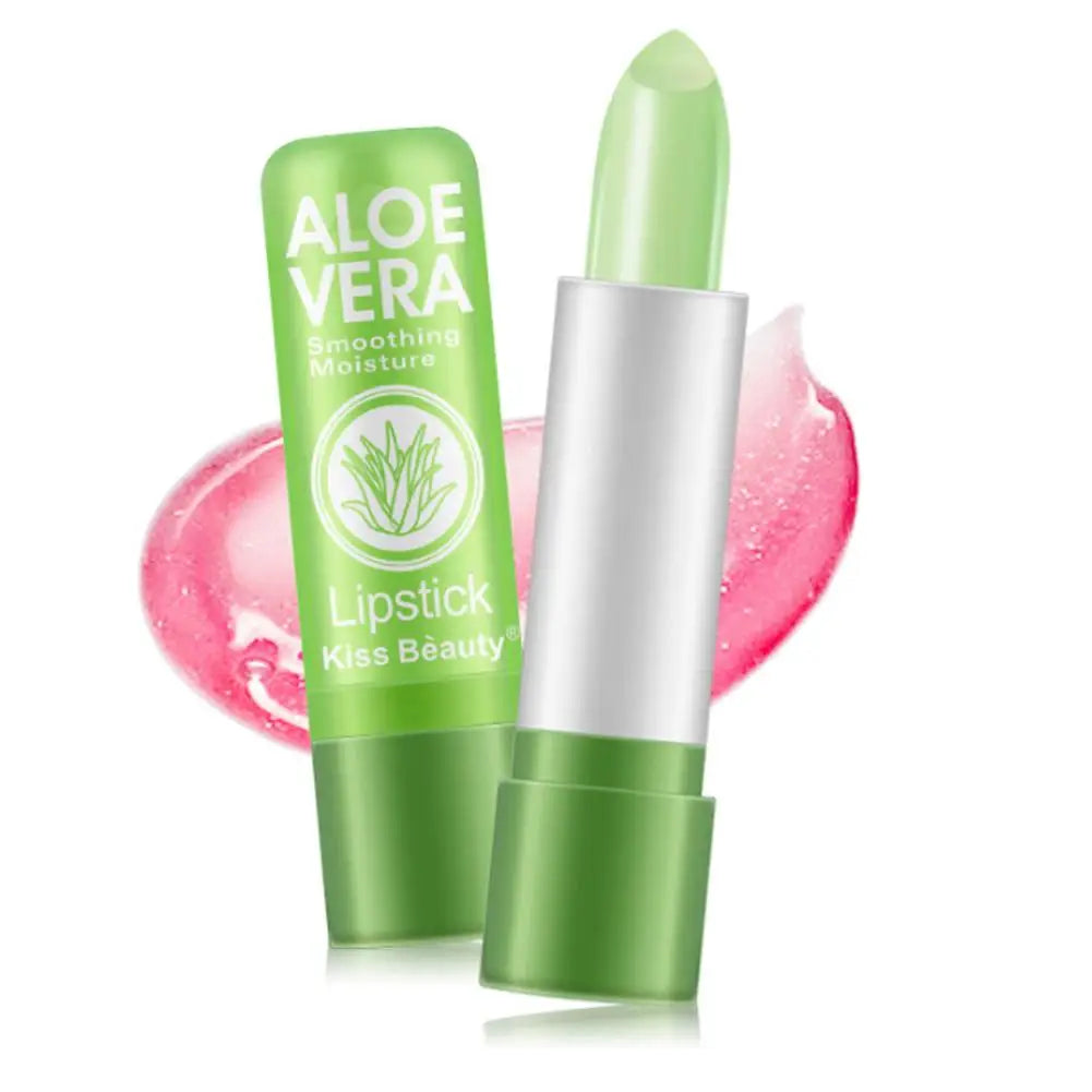 Rouge à lèvres à l'aloe vera changeant de couleur, baume à lèvres longue tenue, hydratant et thermo-activé, soin nourrissant et résistant à la décoloration