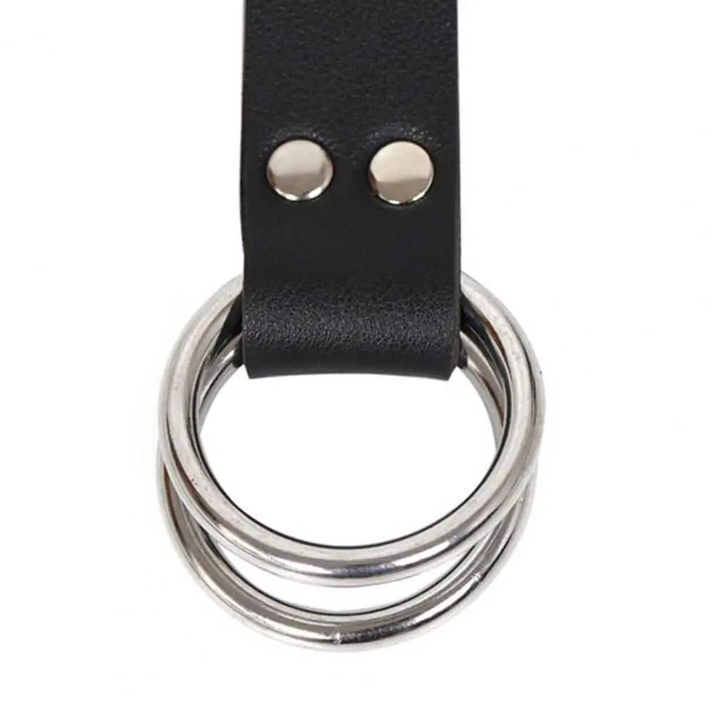 Skirt Hook Strap Medieval Belt Skirt Hikes Double Ring Faux Leather Loop Renaissance Accessory for Women's Long Dress Fixation - Lootquake