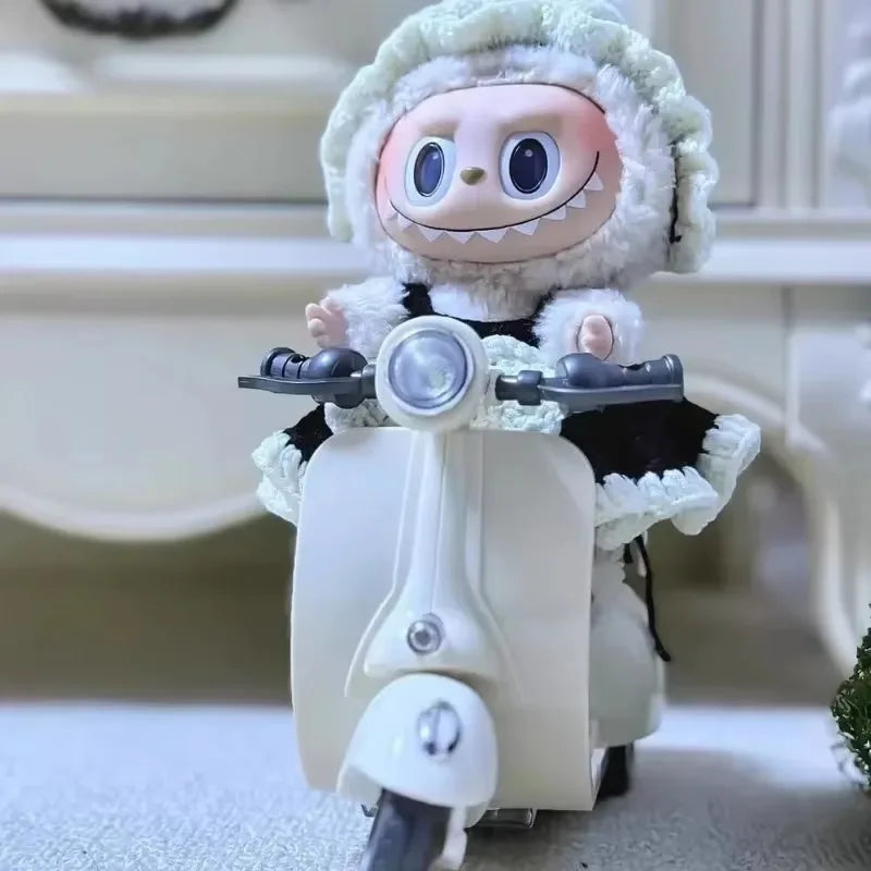 Labubu Accessories Labubu Have A Seat Toy - Labubu Scooter with LED Lights & Music Cute Desk Decor for Labubu Doll Collectors