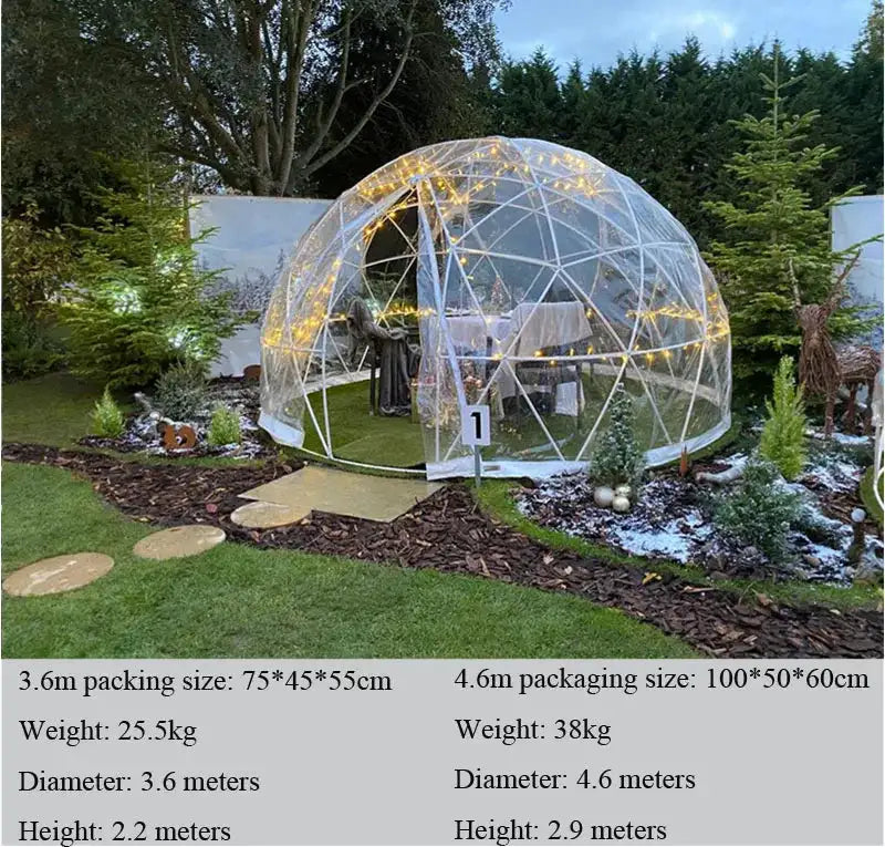 3.6m Diameter Garden Bubble Tent Garden Igloo Tent On Sale Bubble Hotel Transparent Bubble Dome Tent Bubble Tree - Lootquake