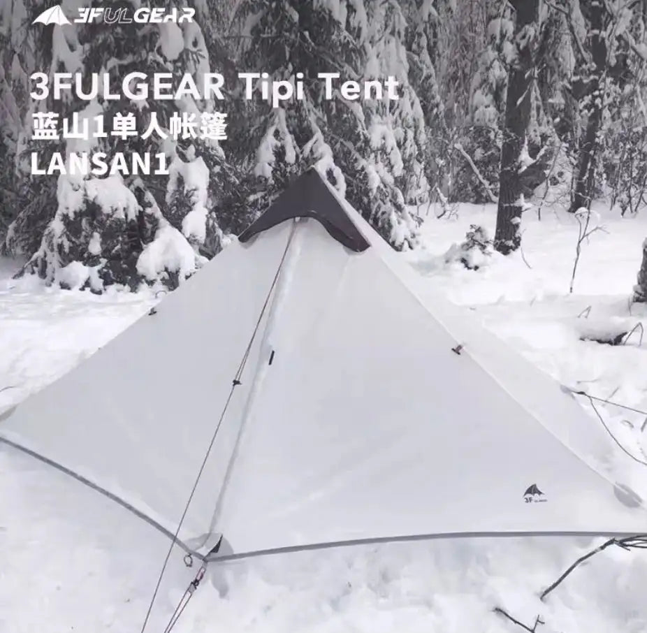 3F UL Gear Lanshan1 Ultralight Tent 3/4 Season Portable Backpacking Tent for 1p Double Layer Tent for Camping, Climbing, Hiking - Lootquake