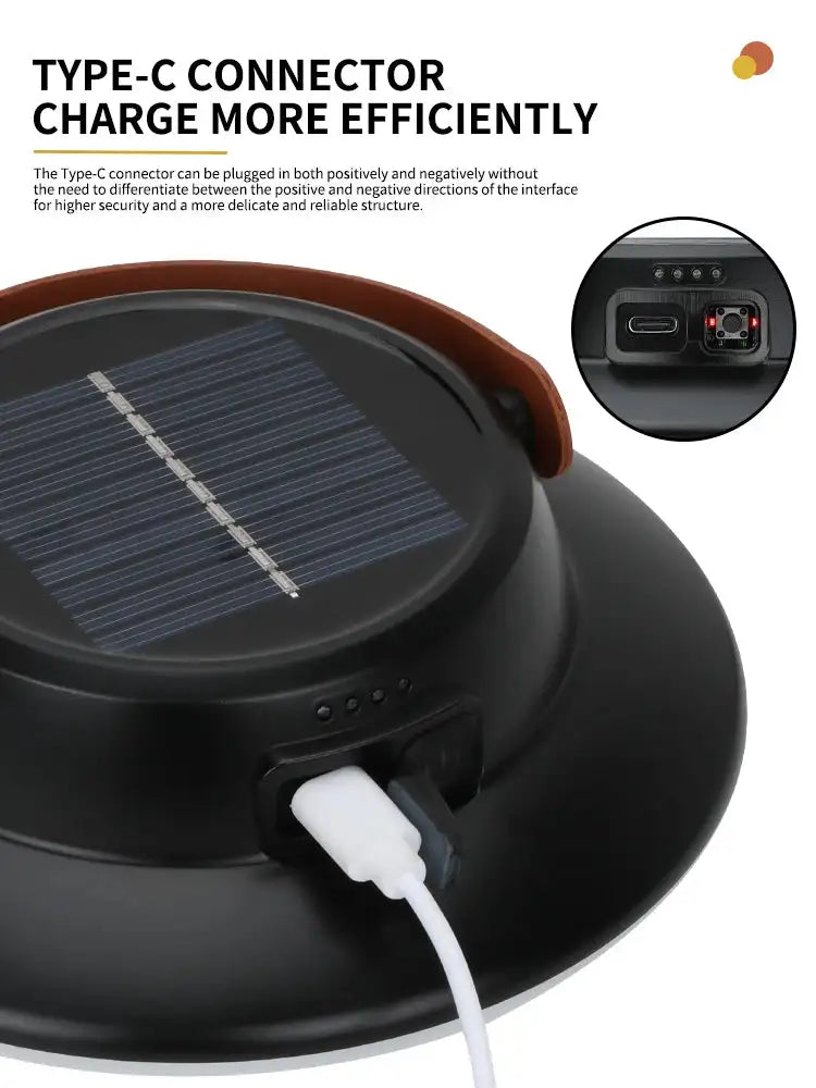 Solar High Power LED Camping Light 3 Modes Rechargeable Portable Lanterns Outdoor Emergency BBQ Waterproof Tent Lighting Lamp - Lootquake