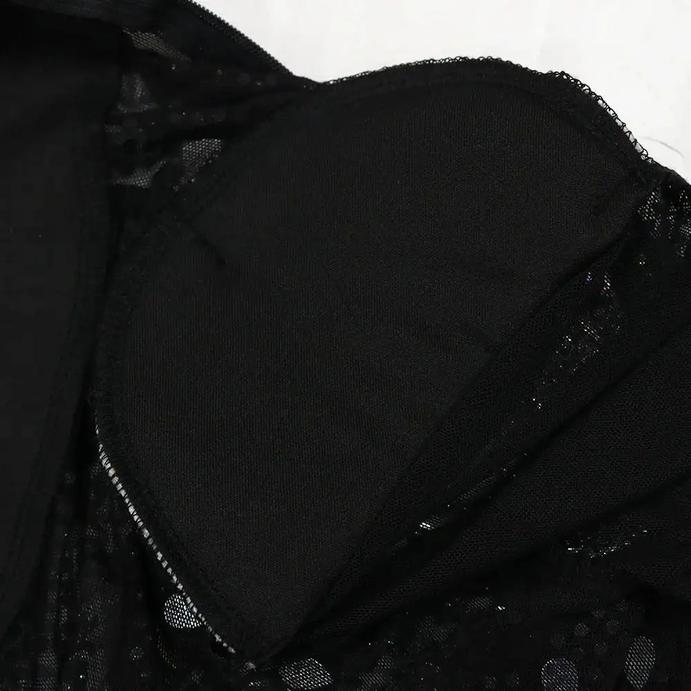 CM.YAYA Women Mesh See Through Long Sleeve Diamonds Hot Rhinestones Mermaid Long Dress Fall Evening Sexy Party Dresses Vestidos