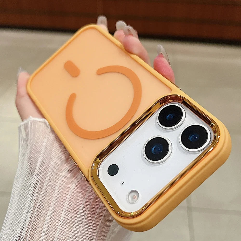 Funda ultrafina transparente para iPhone con carga inalámbrica Magsafe