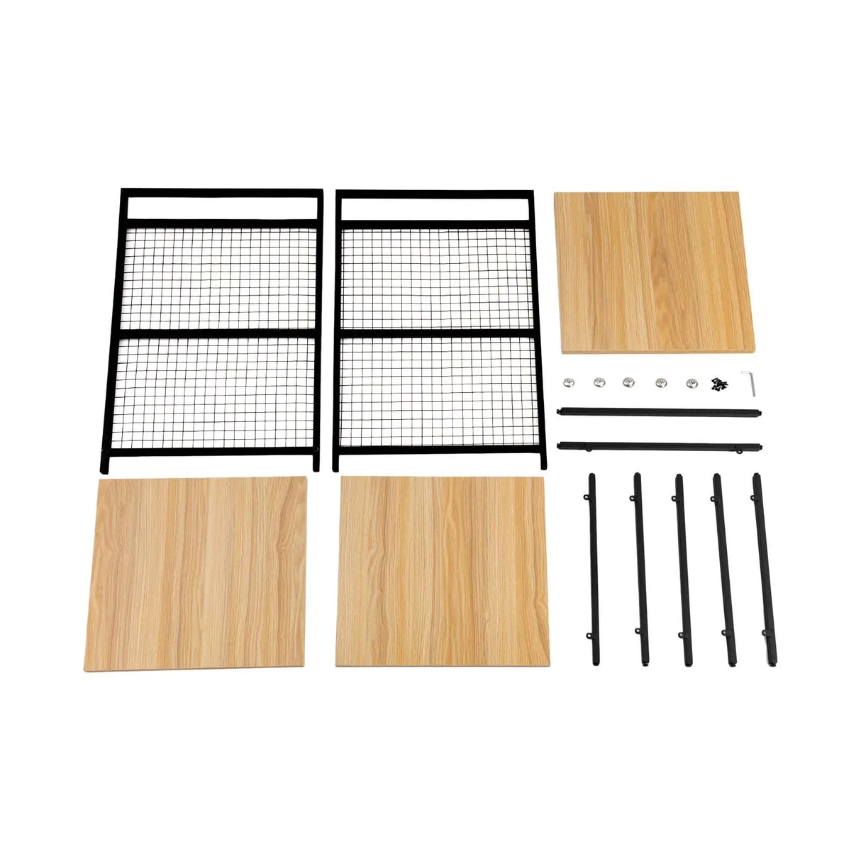 Support d'imprimante à 3 niveaux en bois massif et fer, capacité de 20 kg, design compact, idéal pour le rangement au bureau et à la maison, durable et élégant