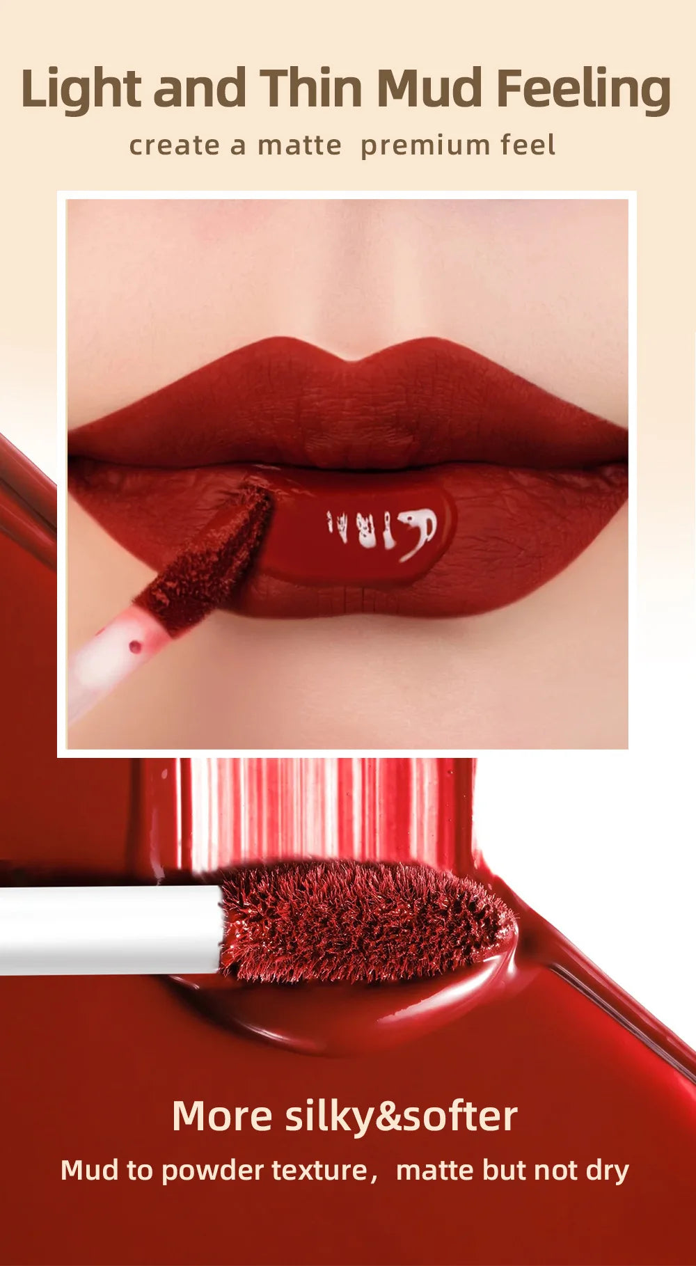 Coffret de gloss mat de luxe, 12 teintes waterproof, non collant, longue tenue, pour un maquillage de fête quotidien