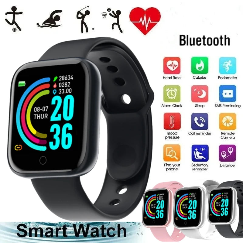 Smart Watch For Men Women Wristwatch Bluetooth Connect Phone Music Player Fitness Sport Bracelet Health Monitor Digital Watches - Lootquake