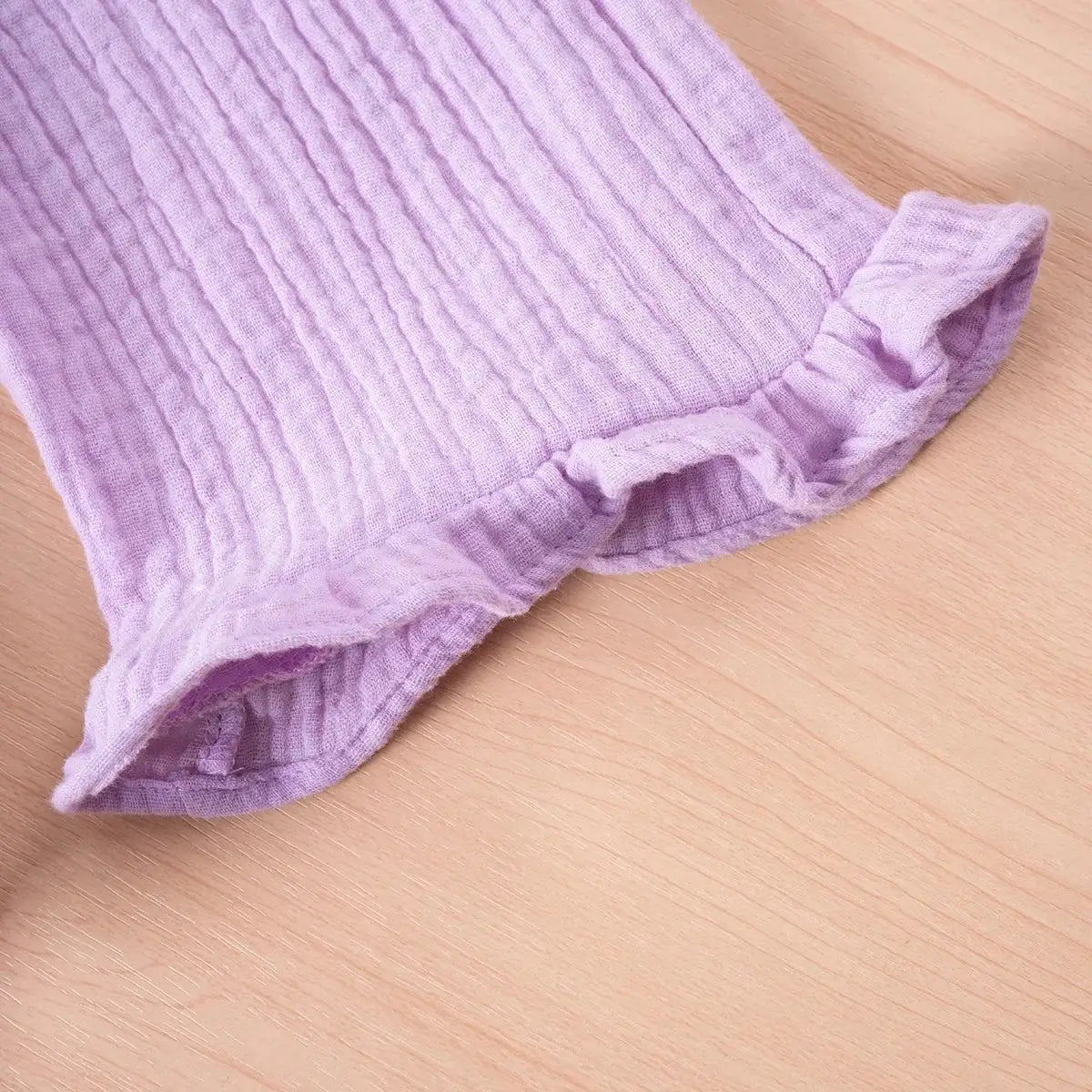 Summer Kids Cotton Casual 2pcs Toddler Girls Solid Color Sleeveless Top + Ruffle Pants Set Comfortable Fashion Hot Sale - Lootquake