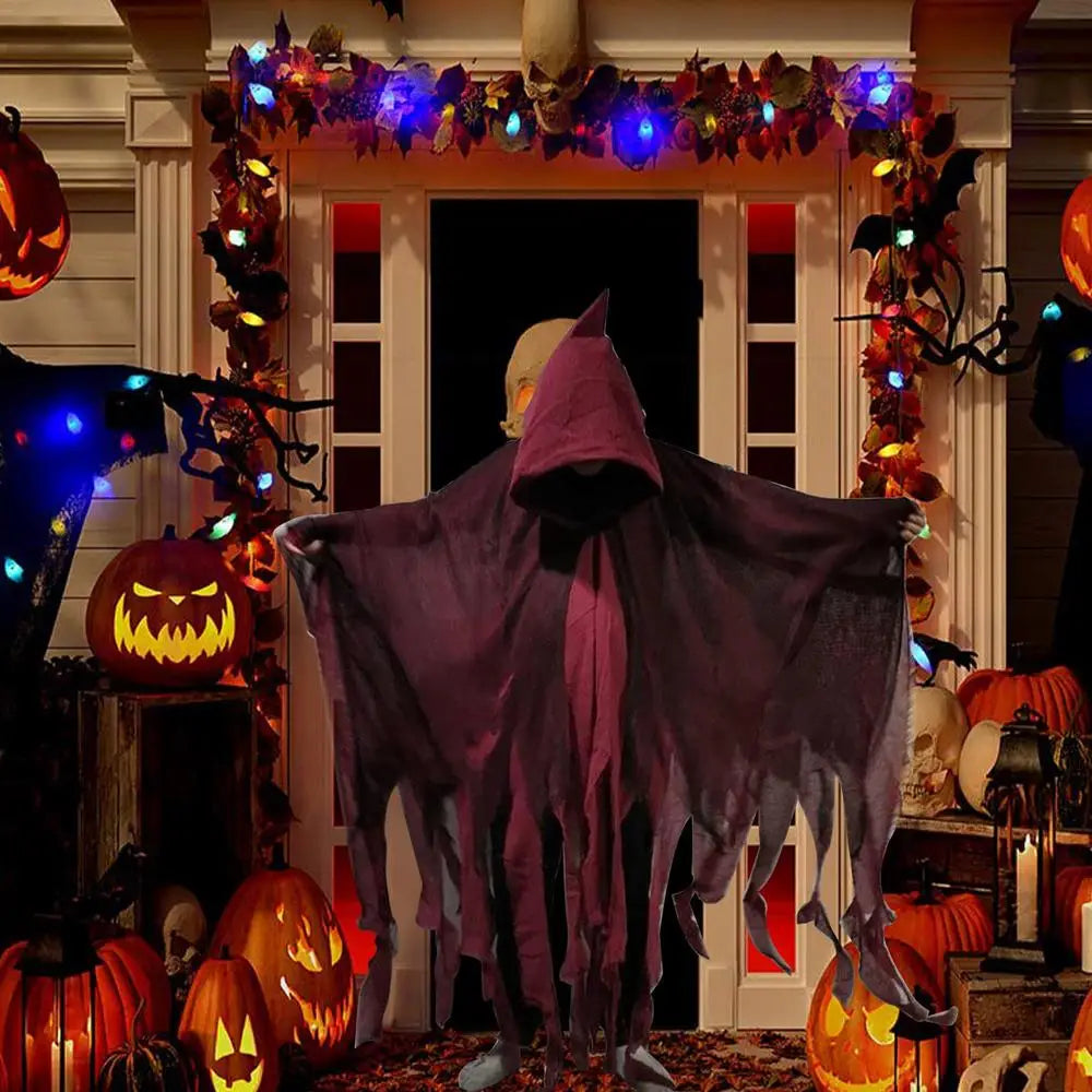 Halloween Cape Unisex Halloween Ghost Dementors Cosplay Costume Horror Dress Up Cape Halloween Horror Costume Cloaks Props