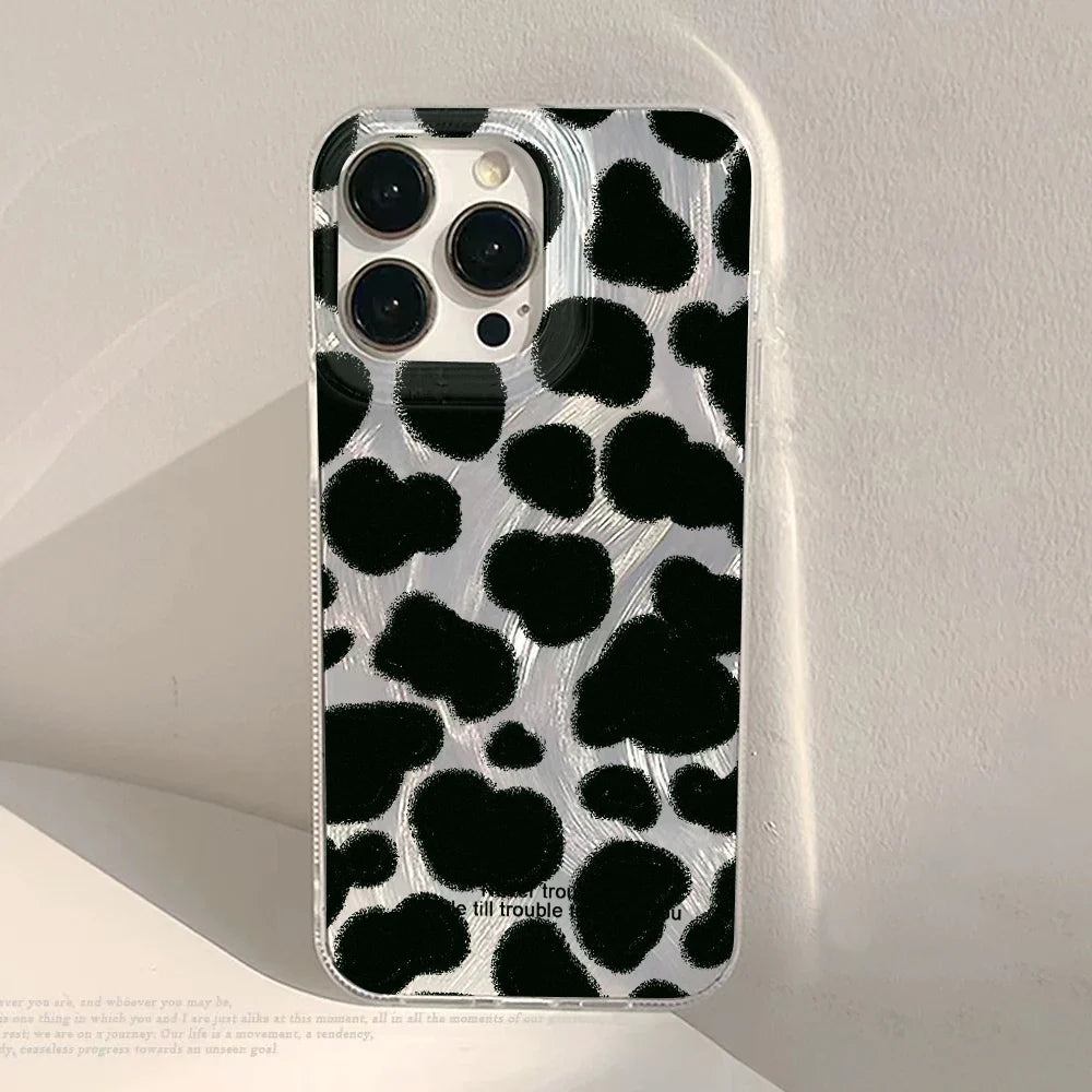 Funda blanda para teléfono con estampado de leopardo