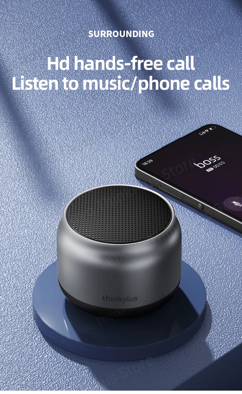 Altavoz portátil inalámbrico Bluetooth Lenovo K30, resistente al agua, con USB, para exteriores, con sonido envolvente y graves.