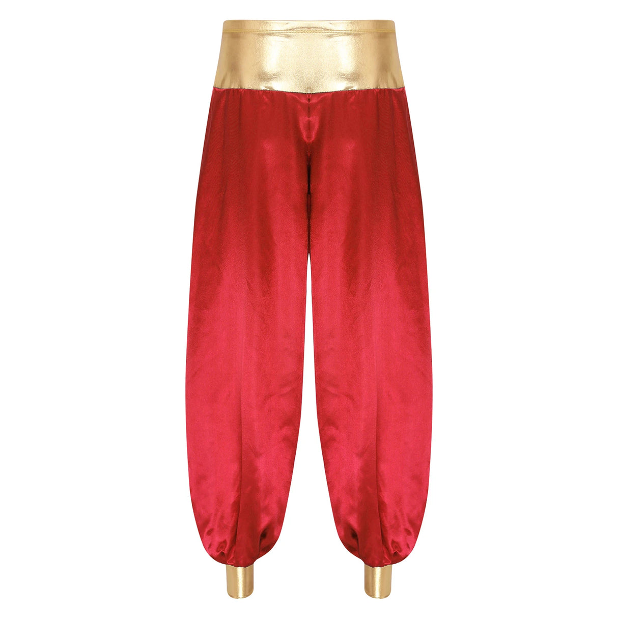 Halloween Men Arabian Indian Prince Cosplay Costume Stain Shiny Harem Trousers Arab Costume Carnival Dress Up Lantern Long Pants