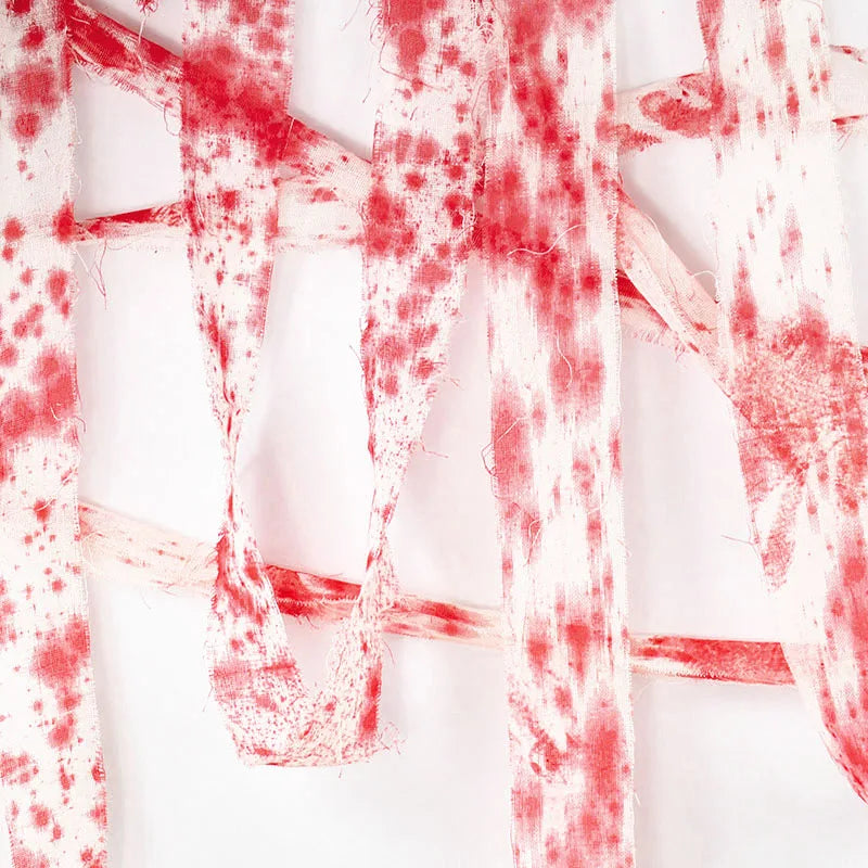 Haunted House Home Scene Decoration 3m/5m Halloween Bloody Gauze Bandage Warning Isolation Belt Horror Props For Halloween Party