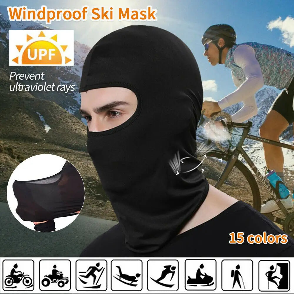 Balaclava Full Face Mask UV Protection Ski Sun Hood Tactical Motorcycle Helmet Bandana Neck Windproof Face Shield Biker Mask