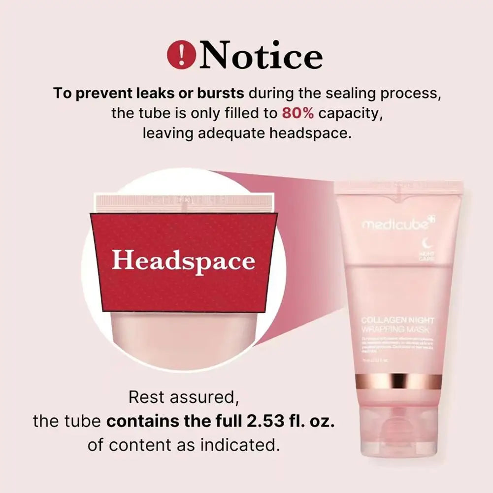 Mascarilla facial peel-off de colágeno para noche (75 ml), mascarilla coreana de noche para hidratación profunda, cuidado de la piel y reparación.