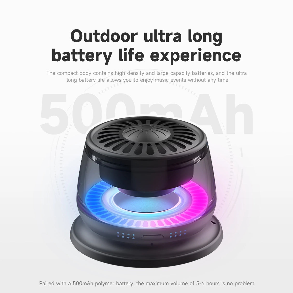 Wireless Bluetooth speaker Gift Magnetic bracket portable High-sound quality TWS interconnected LED color light mini speaker