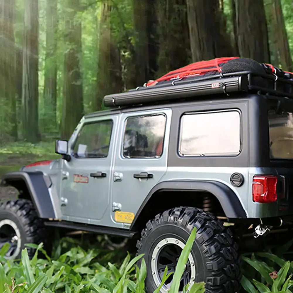 Toy Car Side Awning Rooftop Tent Luggage Roof Rack Net For 1/10 1/8 RC Crawler Car Traxxas TRX4 SCX10 TAMIYA ARRMA D90 - Lootquake