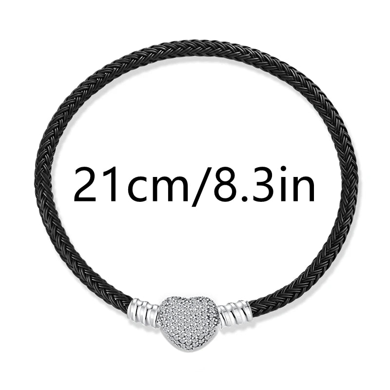 Pendentif Saint-Valentin en argent 925, motif serpent, adapté aux bracelets originaux en argent sterling 925 pour femmes, bijoux à faire soi-même, cadeau