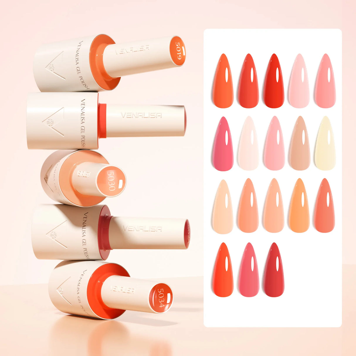 VENALISA - Gel de construcción rápida de 7,5 ml, semitransparente, gel fortalecedor para uñas, secado rápido, UV LED, color nude, rosa