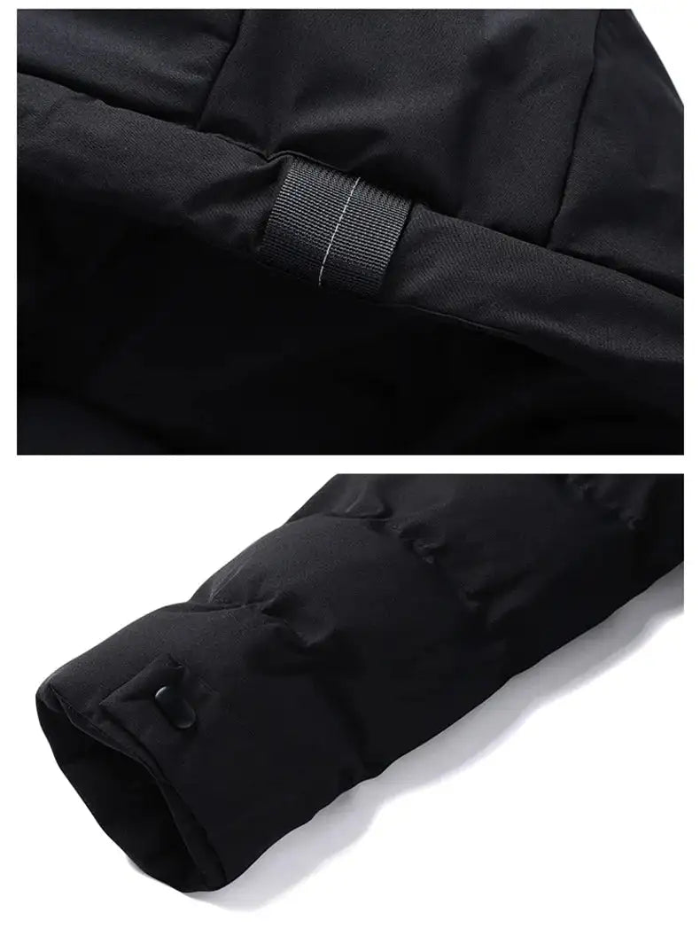 7xl Plus Size Padded Parkas Men Thick Warm Coats Solid Warm Cotton Long Coats Windbreaker Winter Outerwear 6xl Thermal Jacket - Lootquake