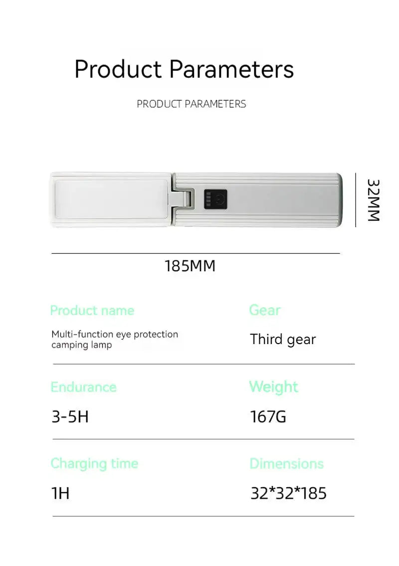 Protable Rechargeable Camping Light Tent Chandelier Ultra Long Life Multi-function Flashlight Folding Hand Lamp - Lootquake