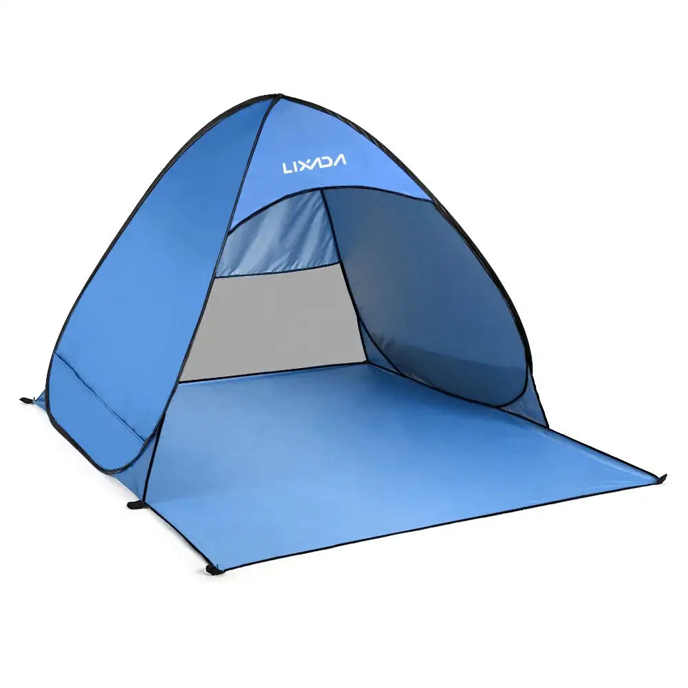 Tienda de campaña automática emergente para playa Lixada, ligera, para exteriores, con protección UV, para acampar y pescar, refugio solar tipo cabaña