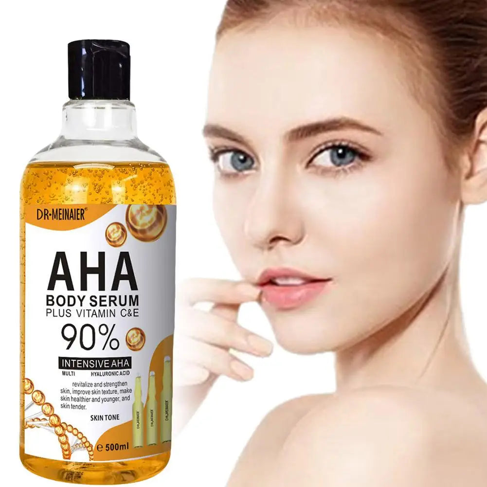Crema corporal hidratante con nicotinamida y vitamina C de 500 ml. Antiedad, peeling, cuidado de la piel, aclaramiento.
