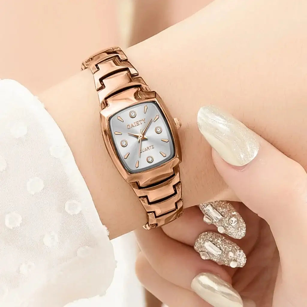 2024 Ladies Fashion Casual Quartz Watch Women Business Stainless Steel Strap Watch Women's Watch Clock Leisure Reloj Mujer - Lootquake