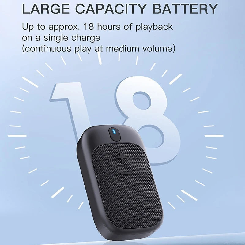 Altavoz Bluetooth portátil para exteriores, altavoz portátil de llamadas Bluetooth con soporte magnético para ciclismo, senderismo y correr.