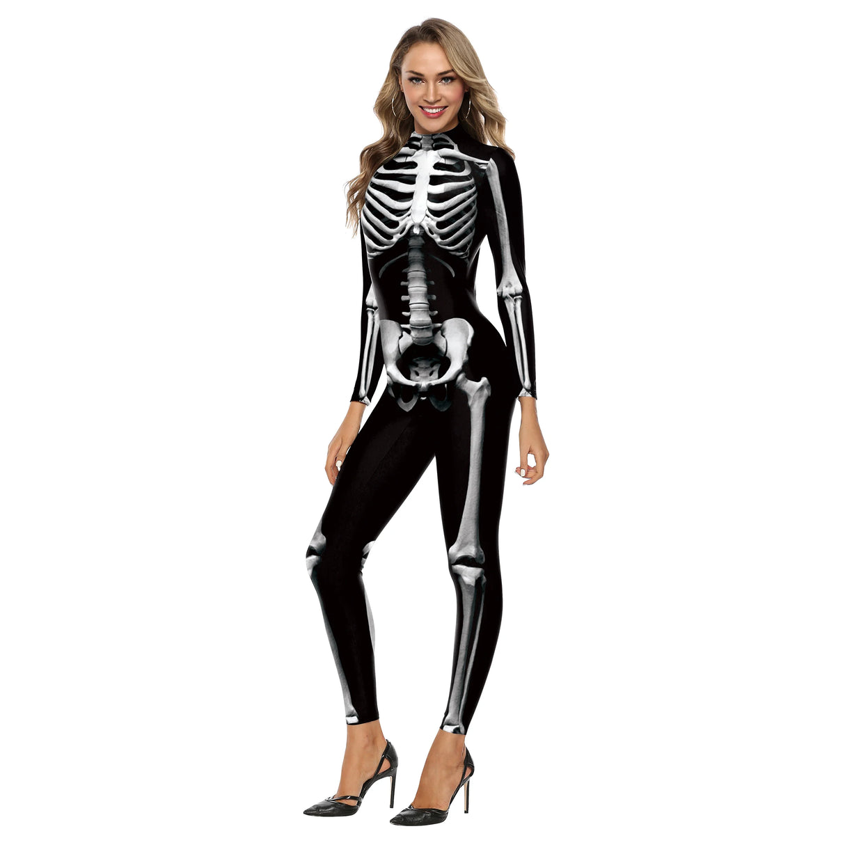 Skeleton Bodysuit High Elastic