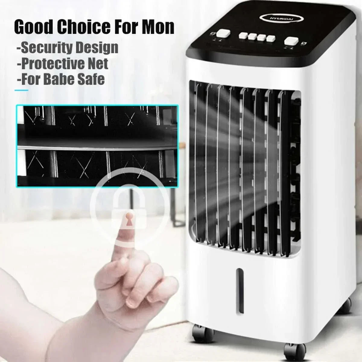 Climatiseur portable 70 W, ventilateur, humidificateur, refroidisseur, 220 V, ventilateur de refroidissement temporisé, humidificateur + cadeau