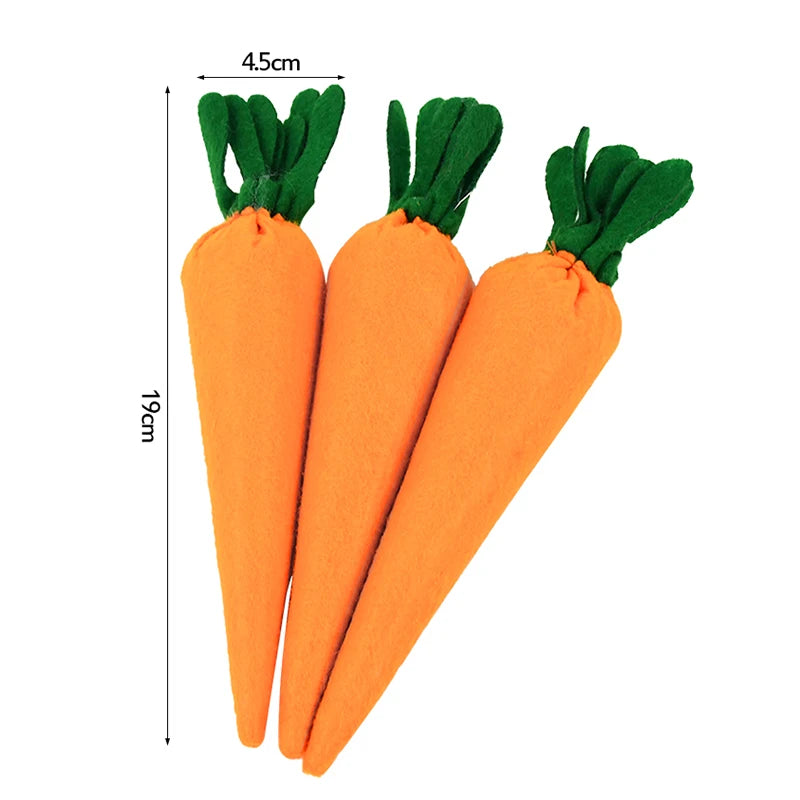 3/1pcs Nov Woven Easter Carrots Ornaments Hanging Pendant for Easter Home Decorations Supplies 2023 Kids Easter Favors Gifts Toy - Lootquake