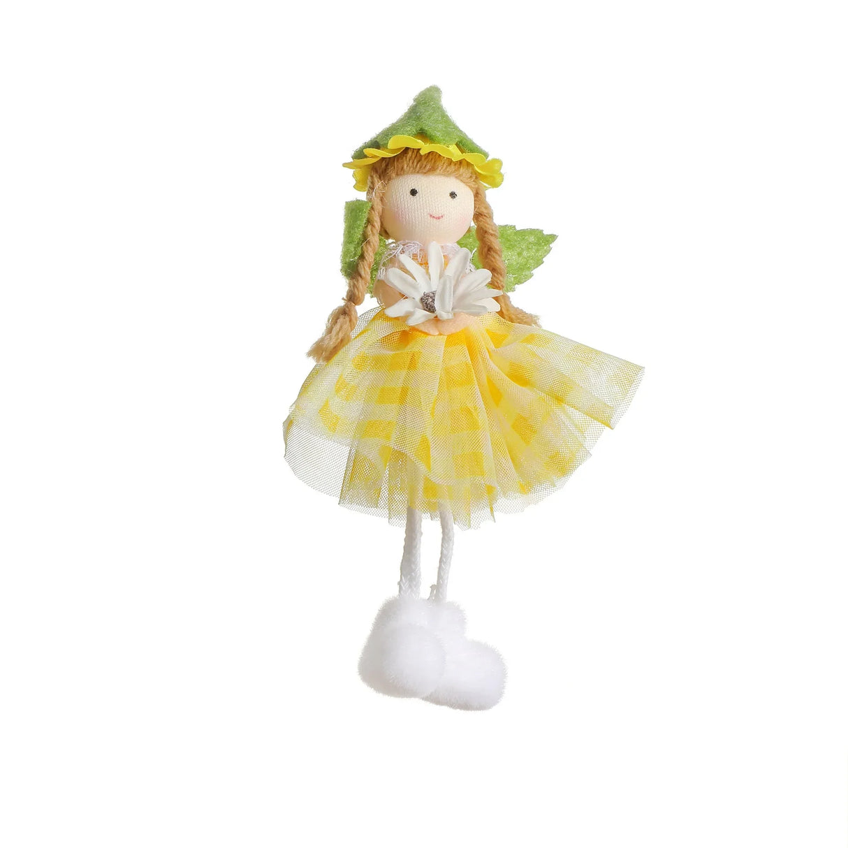 2025 Easter Long Legs Flower Fairy Angel Elf Rabbit Dolls Home Hanging Ornaments Spring Easter Party Supplies Kids Birthday Gift - Lootquake