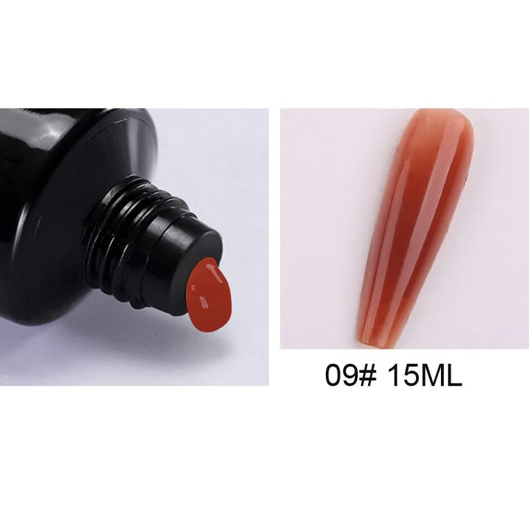 15Ml Nail Extension 3 colors Poly UV Gel,Transparent/ Pink/White Gel For DIY Nail Art,Multi-function UV Gel Nail Art Tools 1&