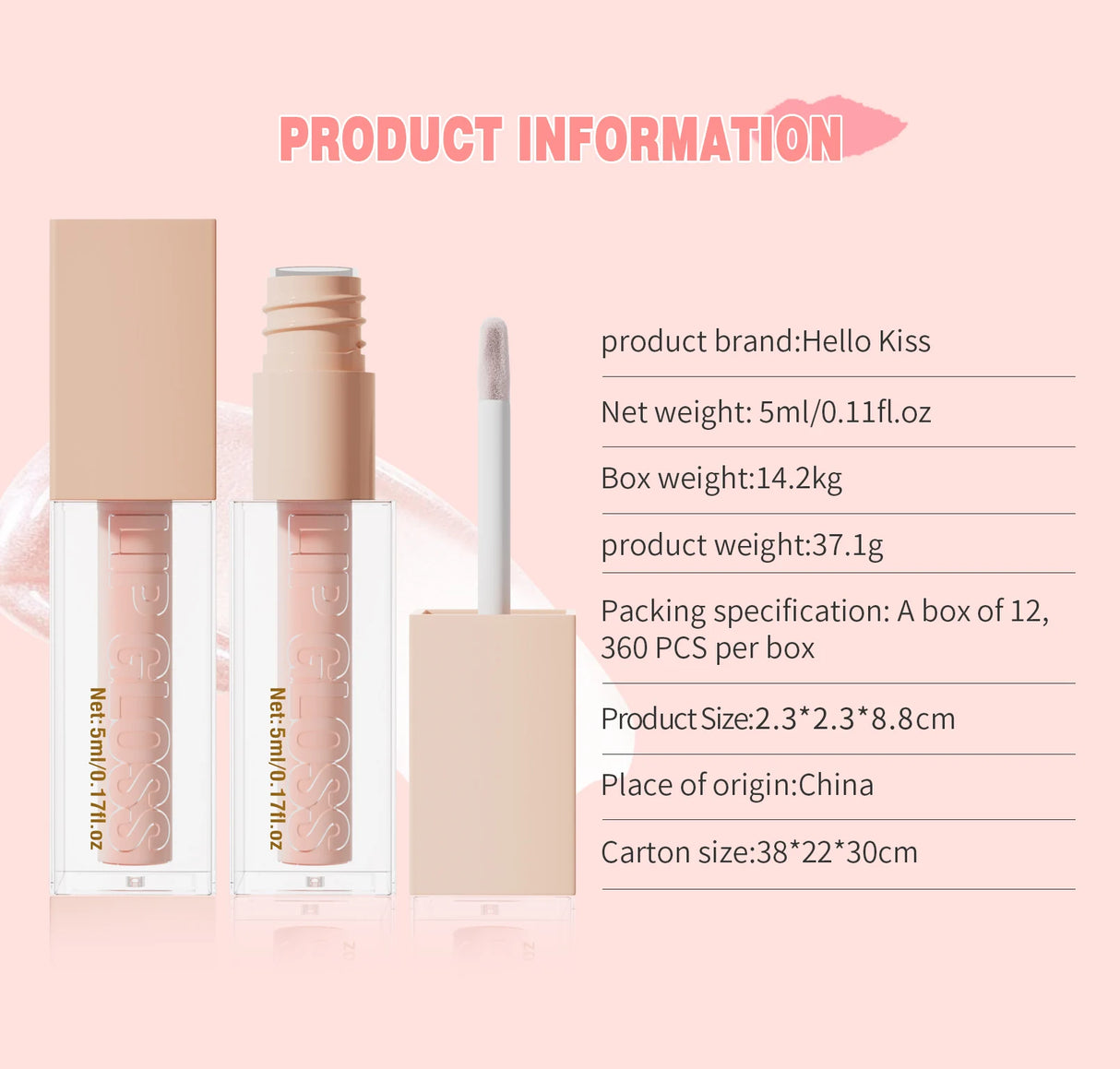 8 Color Non-stick cup Velvet Satin Gloss Lip glaze Mist Liquid matte lipstick Waterproof long-lasting color liquid