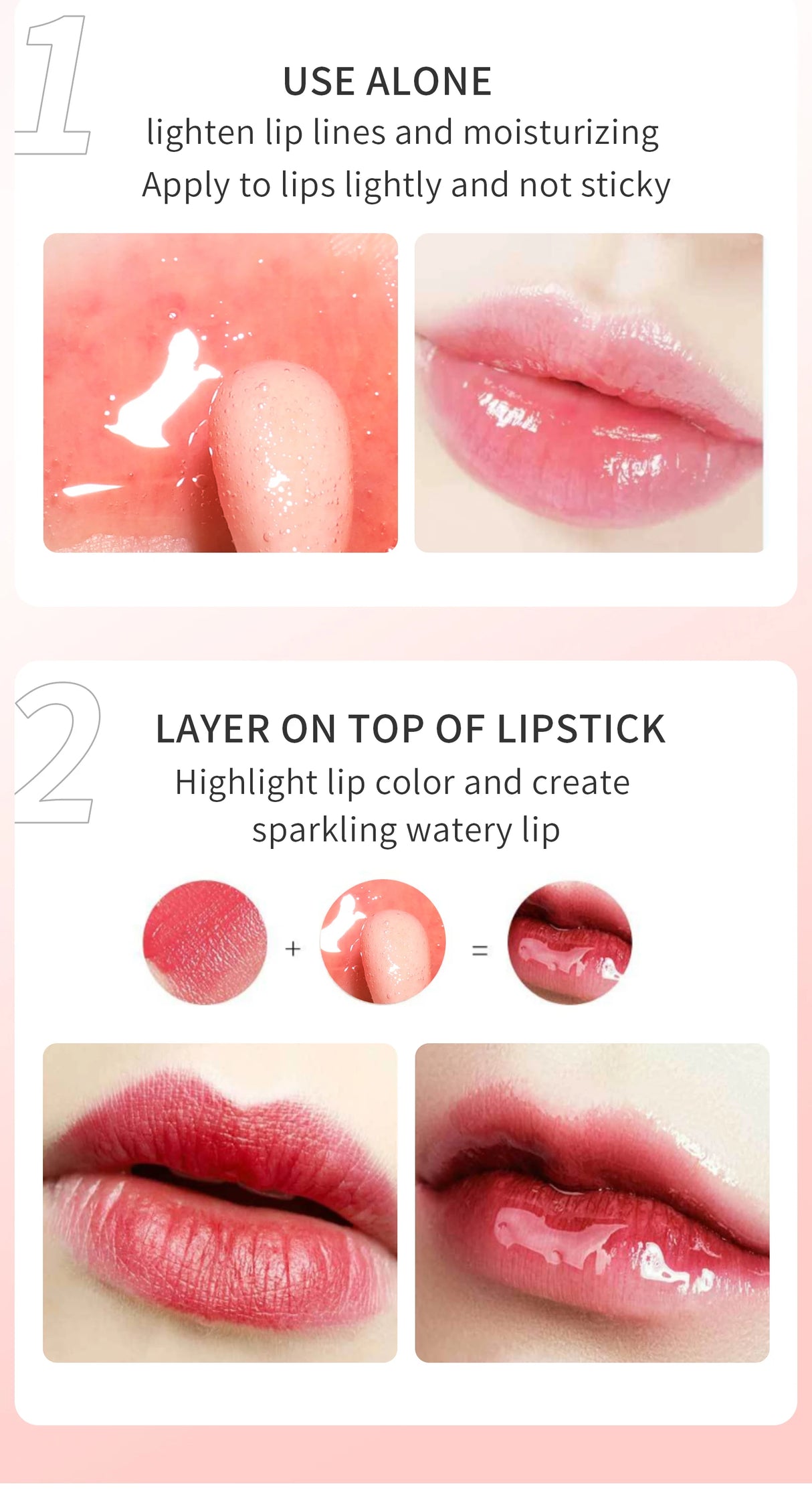 Crystal Jelly Moisturizing Lip Oil Plumping Lip Gloss Makeup Sexy Plump Lip Glow Oil Tinted Lip Plumper