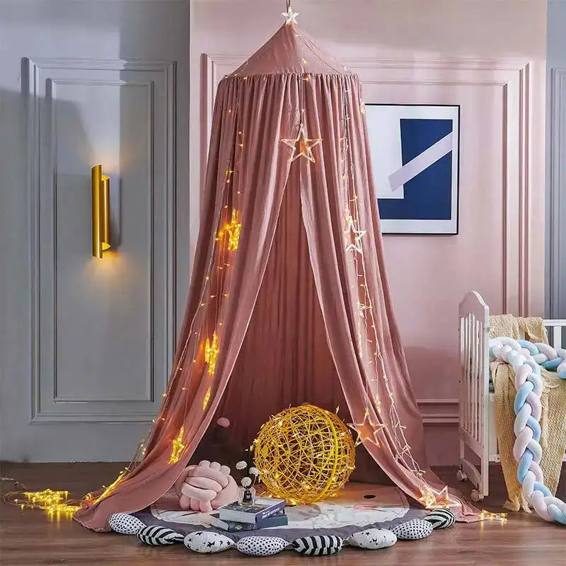 Kids Mosquito Net Baby Crib Curtain Hanging Tent Bed Decor Girl Princess Hanging Bed Canopy Living Corner Play Reading NookDecor - Lootquake